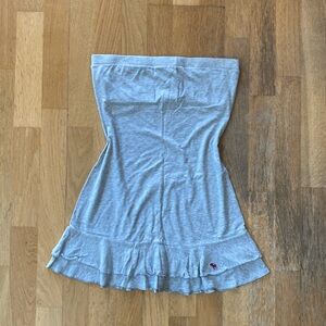 2000s Y2K abercrombie and fitch strapless tiered mini dress